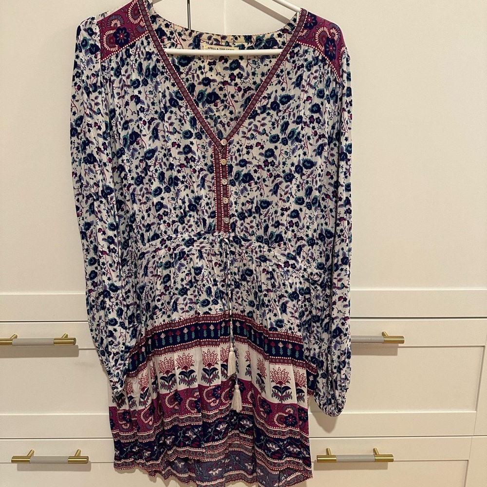 Spell and the Gypsy playdress m white with purple and blue